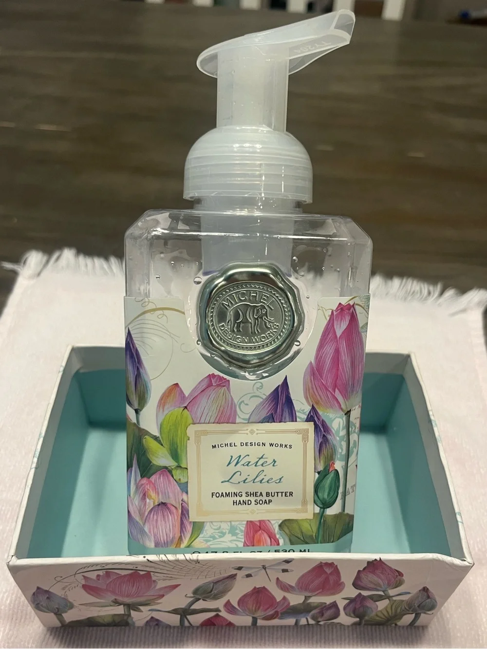 Michel Design Works Water Lilies Soap & Candle 4-Piece Collection